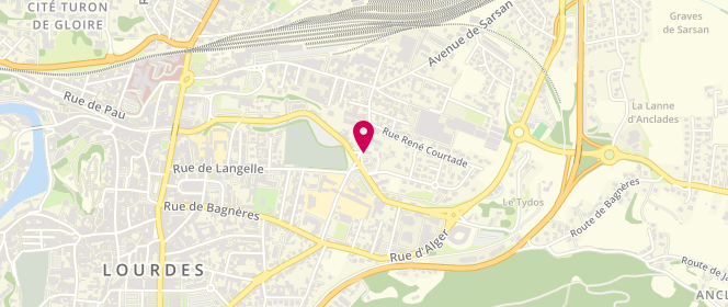 Plan de Lux Laverie, 6 Rue Capdangelle, 65100 Lourdes