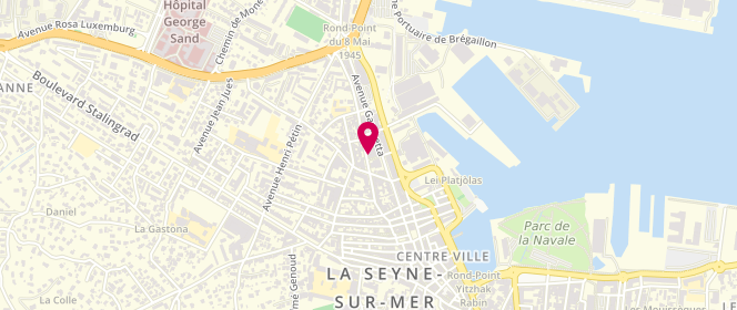 Plan de Af Laveries, 1 Avenue Emile Zola, 83500 La Seyne-sur-Mer