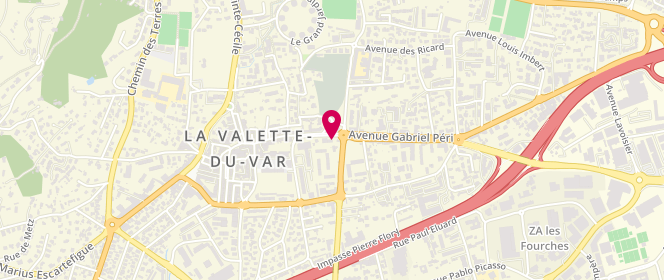 Plan de Laverie des Sneakers, 40 avenue Gabriel Péri, 83160 La Valette-du-Var