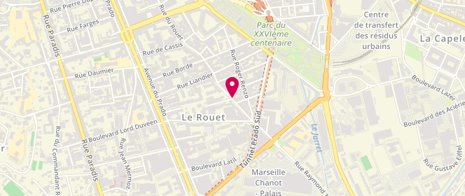 Plan de Laverie du Rouet, 181 Rue du Rouet, 13008 Marseille