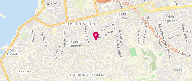 Plan de Laverie automatique marseille endoume, 113 Rue d'Endoume, 13007 Marseille