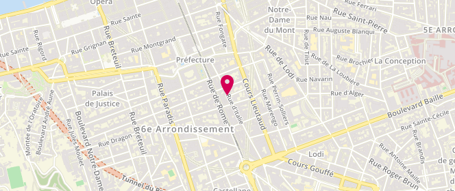 Plan de SLVA - Laverie Automatique, 34 Rue Italie, 13006 Marseille