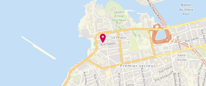 Plan de Laverie automatique marseille catalans, 38 Rue Papety, 13007 Marseille