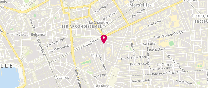 Plan de Laverie Lav Express, 3 Bis Rue Adolphe Thiers, 13001 Marseille