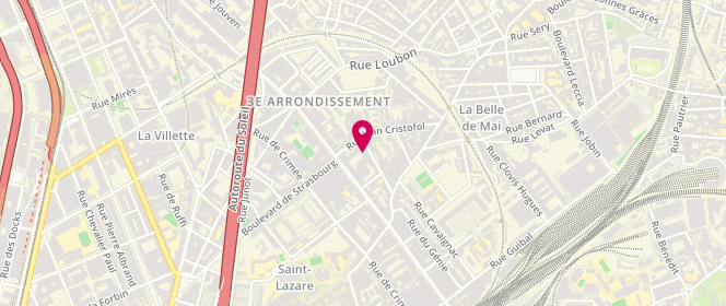 Plan de Eogt laverie, 6 Rue Jean Cristofol, 13003 Marseille