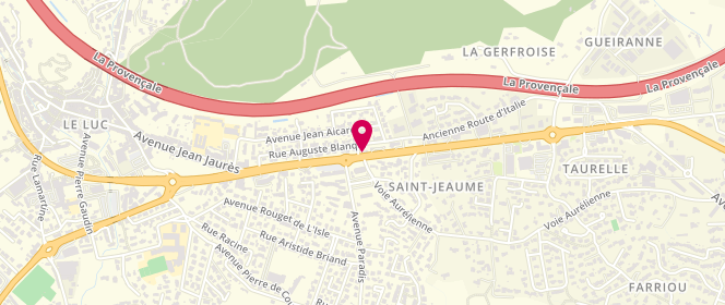 Plan de Laverie du luc, Route de Nice, 83340 Le Luc
