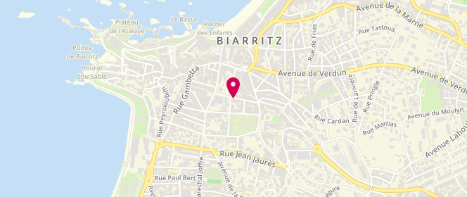 Plan de Laverie Saint Martin, 4 avenue Jaulerry, 64200 Biarritz