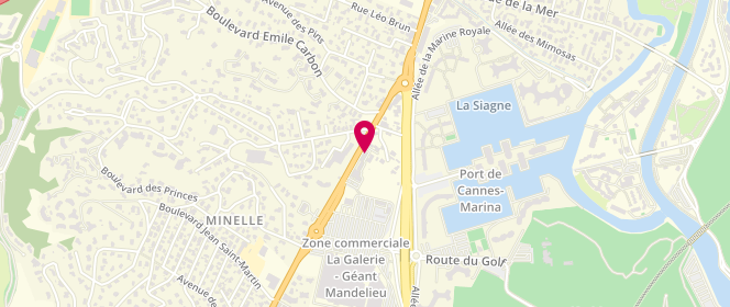 Plan de Laverie Lav'Matic Mandelieu, 601 avenue de Fréjus, 06210 Mandelieu-la-Napoule