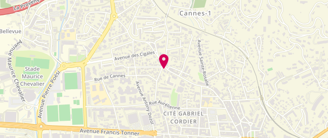 Plan de Leader Clean, 69 avenue Michel Jourdan, 06150 Cannes