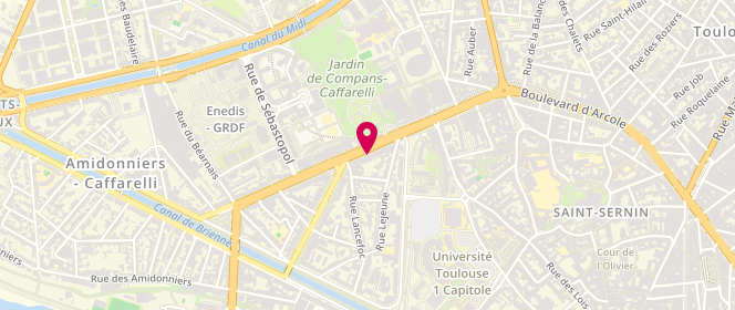 Plan de Au Lavoir de Compans, 33 Boulevard Lascrosses, 31000 Toulouse