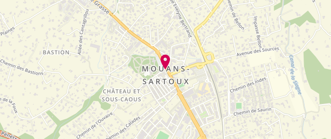 Plan de Laverie Lav'matic Mouans Sartoux, 33 Av. De Grasse, 06370 Mouans-Sartoux