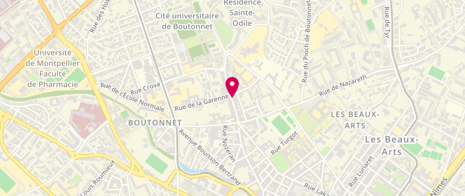 Plan de Au Père Denis Laverie-Pressing, 80 Rue du Faubourg Boutonnet, 34090 Montpellier