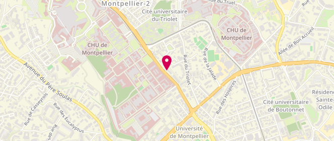 Plan de Laverie Cosy, 56 Av. Charles Flahault, 34090 Montpellier