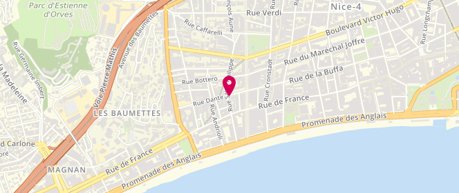 Plan de Au Lavoir de France, 5 Rue Dante, 06000 Nice