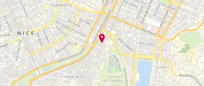 Plan de Laverie Bea, 16 Rue Pairolière, 06300 Nice