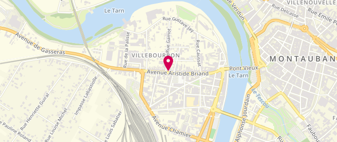 Plan de Laverie Villebourbon, 85 Avenue Aristide Briand, 82000 Montauban