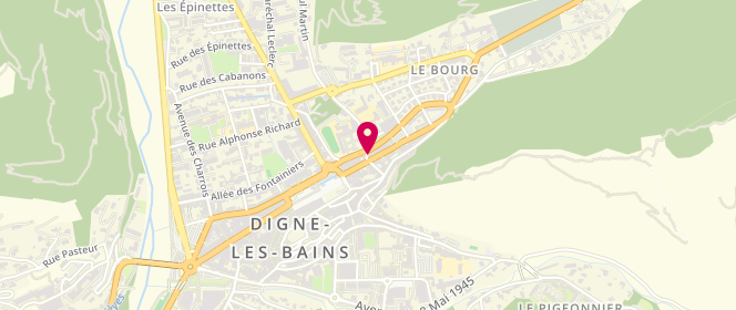 Plan de Laverie Dignoise, 4 avenue Paul Martin, 04000 Digne-les-Bains