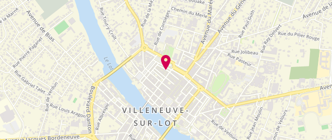 Plan de Laverie Mathalou, et 37 Rue Arnaud Daubasse
38 Rue de Pujols, 47300 Villeneuve-sur-Lot