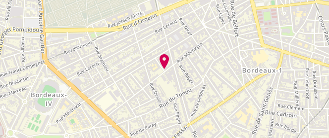 Plan de Au Fil du Linge, 155 Rue Mouneyra, 33000 Bordeaux