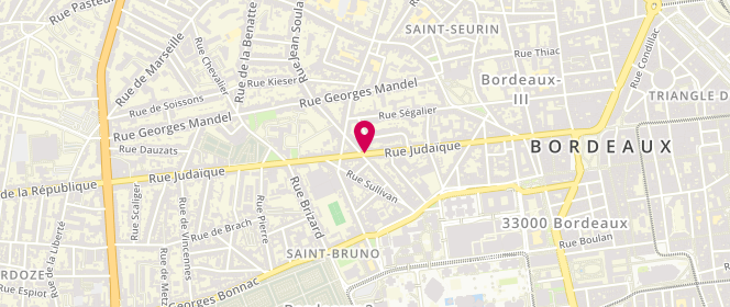 Plan de Laverie Judaïque, 146 Bis Rue Judaïque, 33000 Bordeaux