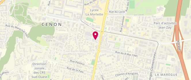 Plan de Laverie au Fil du Linge, 123 avenue René Cassagne, 33150 Cenon
