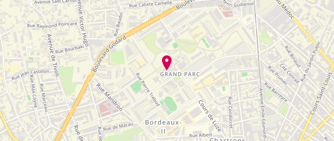Plan de Laverie Girondine Bordeaux Grand Parc, 26 Rue Louis Geandreau, 33300 Bordeaux