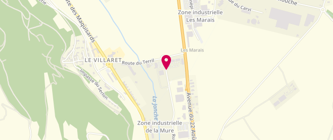 Plan de Laverie Pressing Matheysine, 828 Rue des Houilleres, 38350 Susville