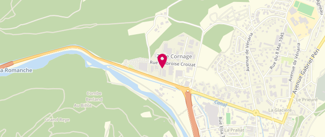 Plan de Laverie D'Cornage, 219 Rue Ambroise Croizat Zone Industrielle De
Cornage, 38220 Vizille