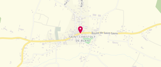 Plan de Pressing Laverie Chiché, 1 Route de Saint-Savin, 33920 Saint-Christoly-de-Blaye