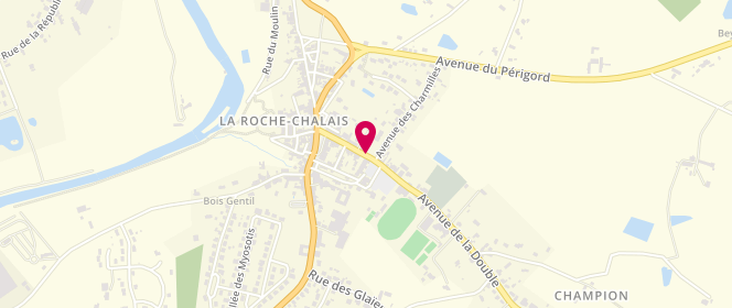 Plan de Laverie Libre Service, 30 avenue du Stade, 24490 La Roche-Chalais