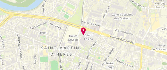 Plan de Hello Laverie, 76 avenue Gabriel Péri, 38400 Saint-Martin-d'Hères