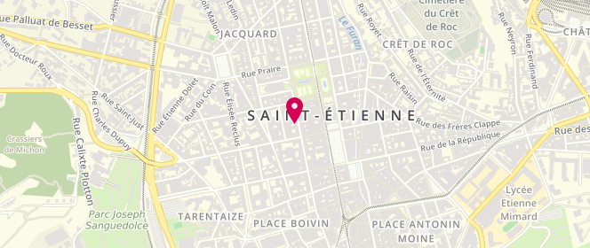 Plan de Gogo Wash, 10 Rue de la Résistance, 42000 Saint-Étienne