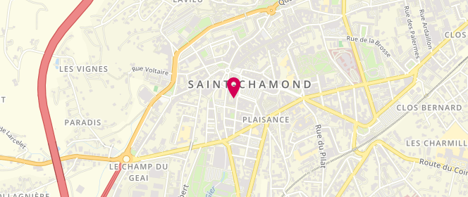 Plan de Hello Laverie saint-chamond, 2 Rue des 3 Frères, 42400 Saint-Chamond