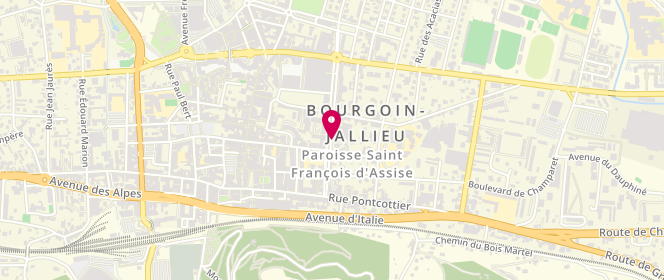 Plan de Sf Lave Ton Linge, 12 avenue Maréchal Leclerc, 38300 Bourgoin-Jallieu