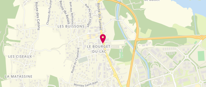 Plan de Ma P'tite Laverie Bourgetaine, 126 Route de Chambéry, 73370 Le Bourget-du-Lac