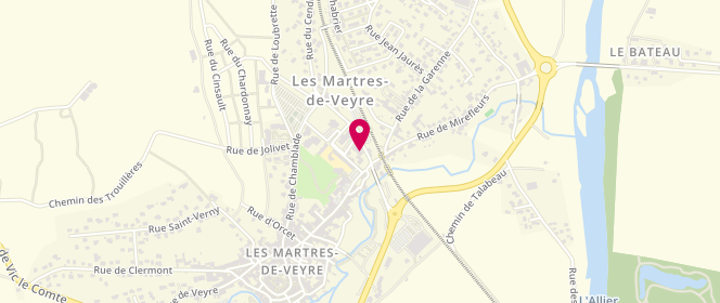 Plan de Laverie des Martres, 55 avenue de la Gare, 63730 Les Martres-de-Veyre