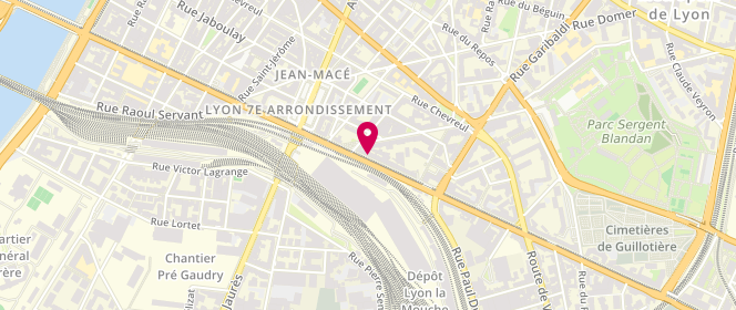 Plan de City Laverie, 83 avenue Berthelot, 69007 Lyon