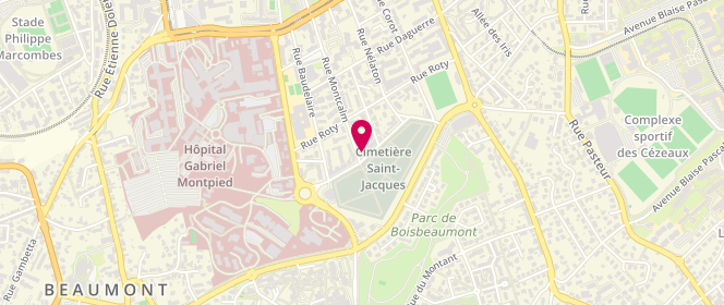 Plan de Laverie Saint Jacques, 47 Rue Montcalm, 63000 Clermont-Ferrand
