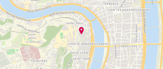Plan de Le Lavoir de Saint Paul, 22 Rue Juiverie, 69005 Lyon