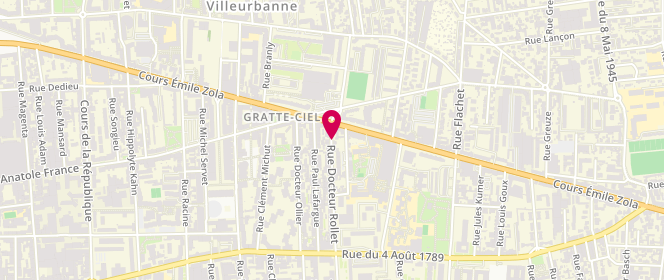 Plan de C.laverie, 7 Rue Doc Rollet, 69100 Villeurbanne