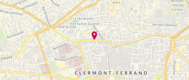 Plan de Speed Queen, 34 Rue Fontgieve, 63000 Clermont-Ferrand