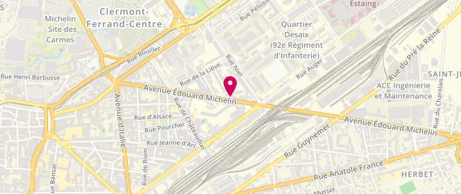 Plan de Speed Queen, 55 Avenue Edouard Michelin
2 Rue Morny, 63000 Clermont-Ferrand