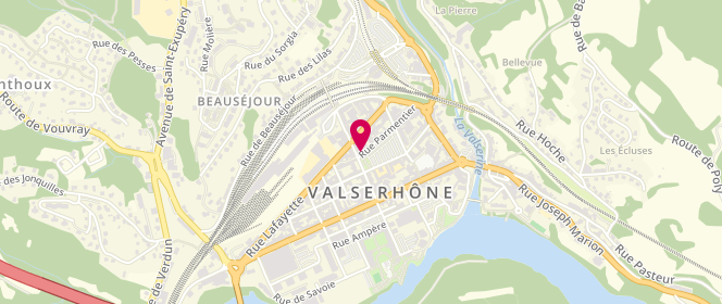 Plan de Libre Service Valserhone, 22 Rue Parmentier, 01200 Valserhône