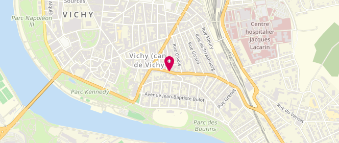 Plan de Laverie Lyautey, 58-60 Rue Maréchal Lyautey, 03200 Vichy