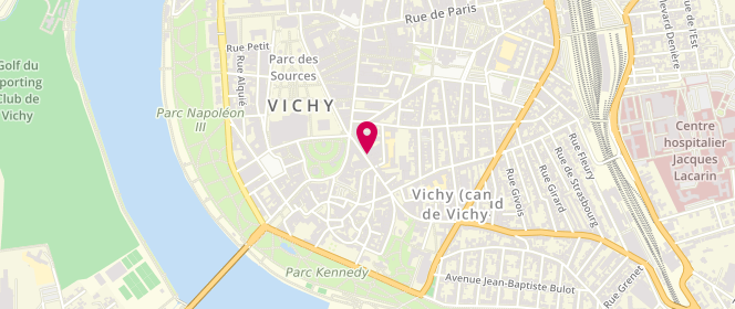 Plan de Wash'n Dry, 20 Rue Maréchal Foch, 03200 Vichy