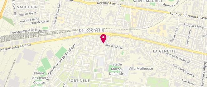 Plan de Lavomatique Port Neuf, 54 Rue du Stade, 17000 La Rochelle