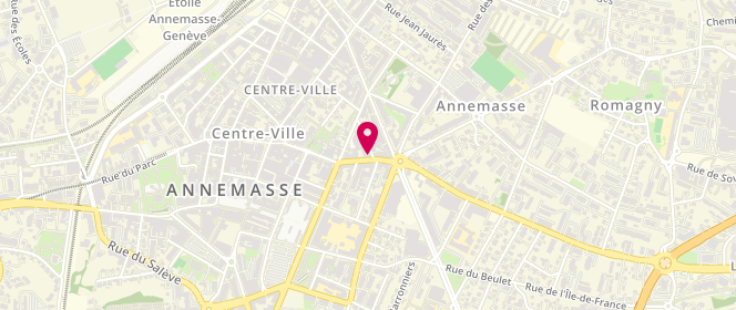 Plan de L'Étoile Pressing, 25 Rue du Faucigny, 74100 Annemasse