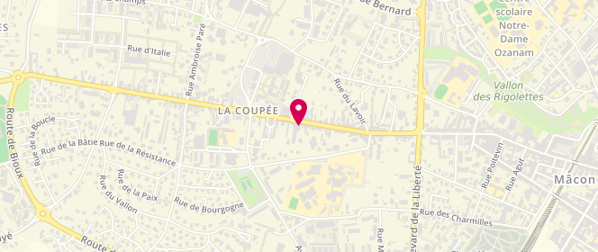 Plan de Laveries Mâconnaises, 29 grande Rue de la Coupée, 71850 Charnay-lès-Mâcon