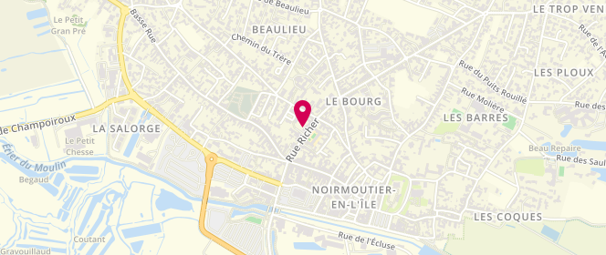 Plan de Laverie BULLES DE SAVON, 7 Rue Richer, 85330 Noirmoutier-en-l'Île