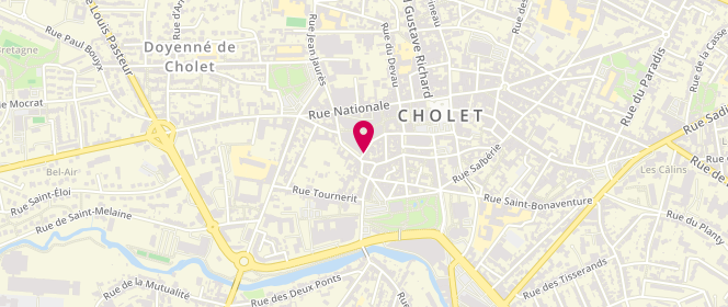 Plan de Laverie Les Arcades Rouge, 4 Rue Sardinerie, 49300 Cholet
